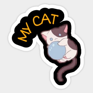 my cat therapist Sticker